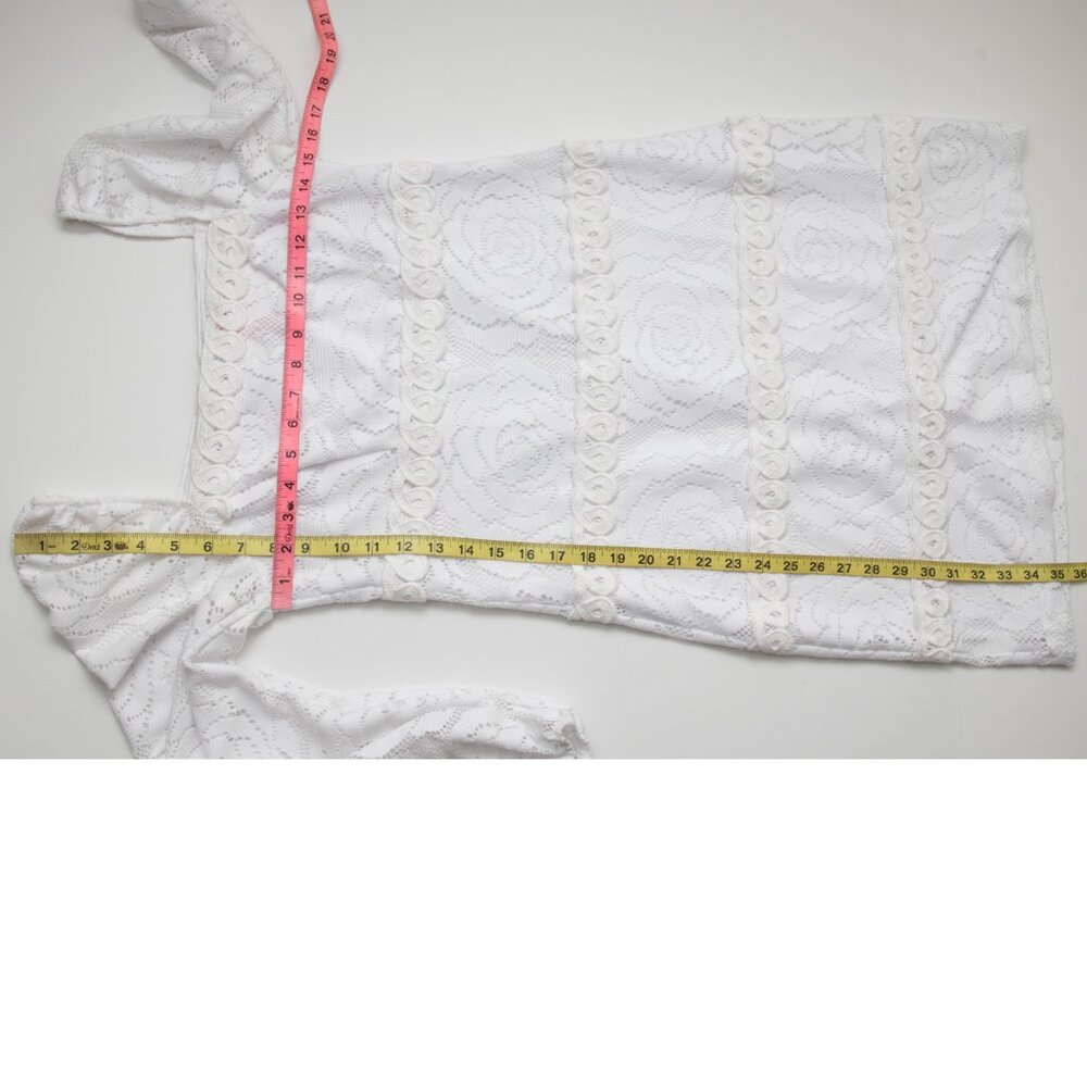 Lilly Pulitzer Zella Lace Dress Floral Bungalow Blossom Resort White Size 6 - Picture 7 of 7